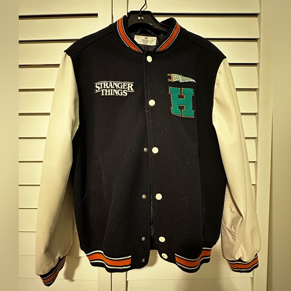 Stranger Things Kids Varsity Jacket